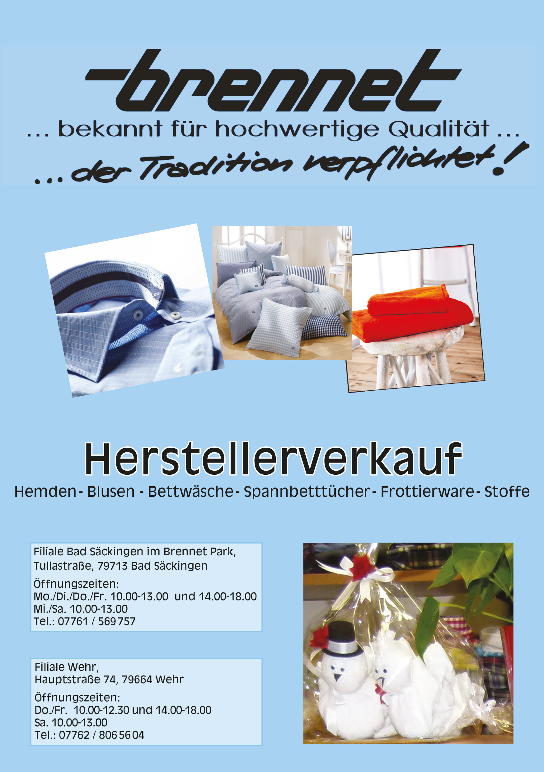 Herstellerverkauf-Flyer